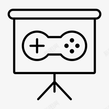屏幕游戏游戏机游戏控制器图标图标