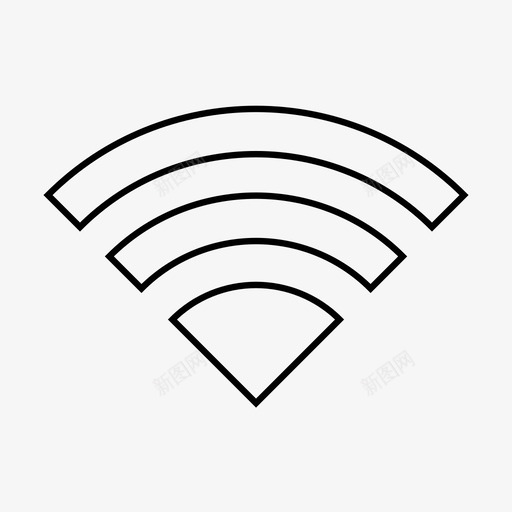 wifi连接良好wifi图标svg_新图网 https://ixintu.com wifi 互联网 信号 无线 良好wifi 连接