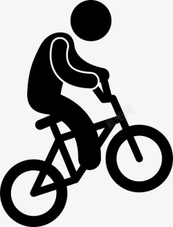 特技车自行车特技自行车宝马车图标高清图片