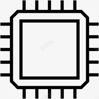 处理器芯片计算机芯片内存芯片图标图标