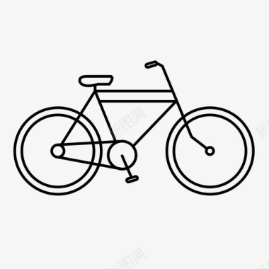 自行车通勤交通图标图标