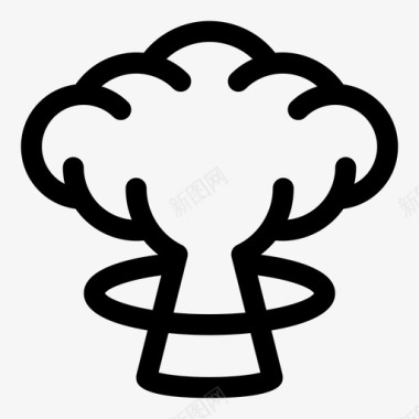核爆蘑菇核弹图标图标