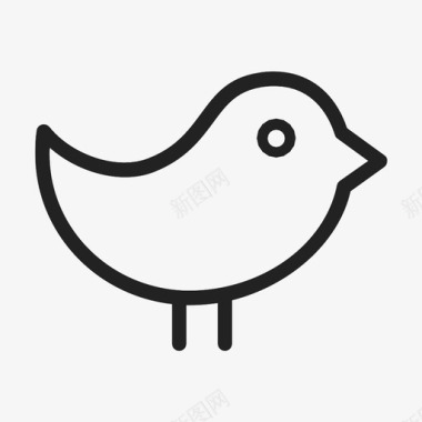 小鸟社交网络麻雀图标图标