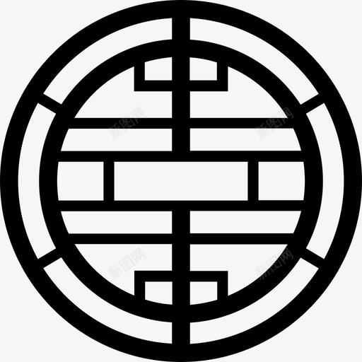 中国图案中国圆图标svg_新图网 https://ixintu.com 东方 中国 中国图案 圆 曼陀罗