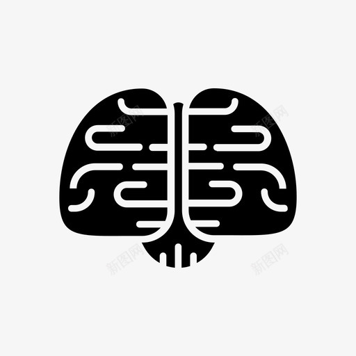 大脑灰质人脑图标svg_新图网 https://ixintu.com 人脑 大脑 智力 灰质 神经系统