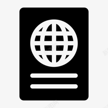护照法律文件护照簿图标图标