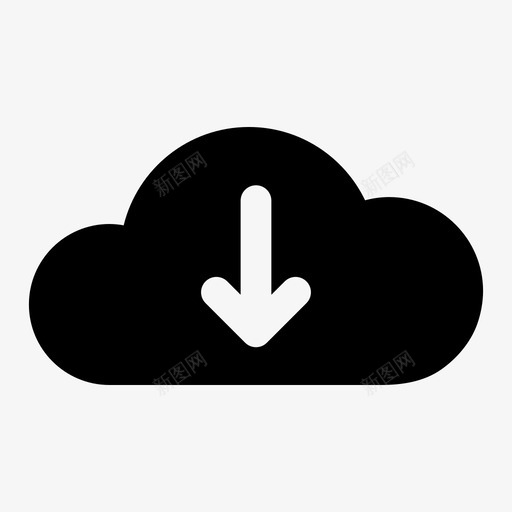 云icloud服务器图标svg_新图网 https://ixintu.com icloud 下载云 存储 常用图标 服务器