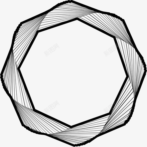 吉洛切圆形框架图标svg_新图网 https://ixintu.com 八角形 吉洛克 吉洛切 圆形 框架 玫瑰花形