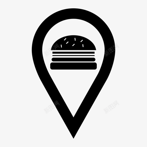 汉堡包吃快图标svg_新图网 https://ixintu.com 吃 地点5 快 汉堡包 食物 餐