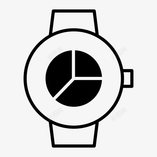 smartwatch饼图分析业务图标svg_新图网 https://ixintu.com smartwatch饼图 业务 分析 图表 统计 趋势 饼图