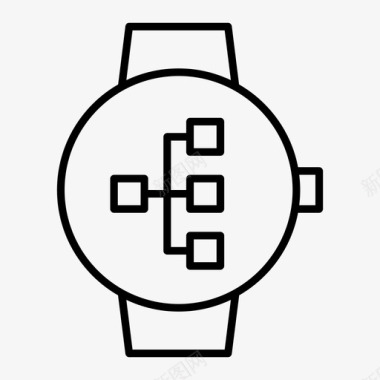 smartwatch工作流业务图表图标图标