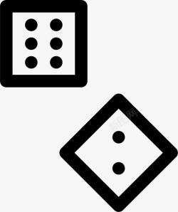 八点骰子点八图标高清图片