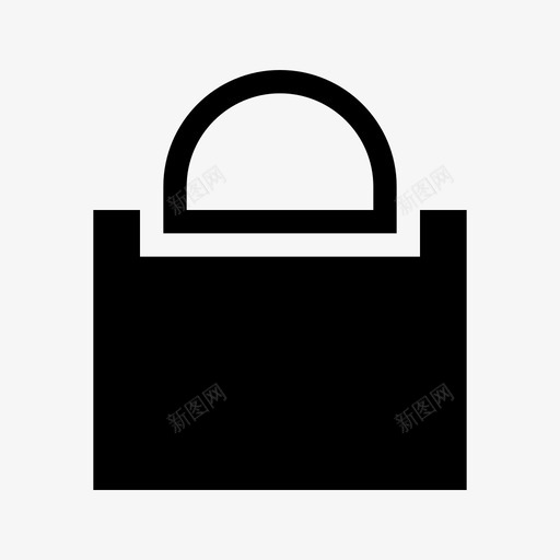 购物袋带把手的袋子购物中心图标svg_新图网 https://ixintu.com 带把手的袋子 购物中心 购物袋