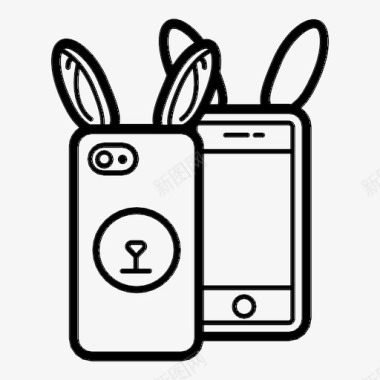 封面手机iphone兔子图标图标