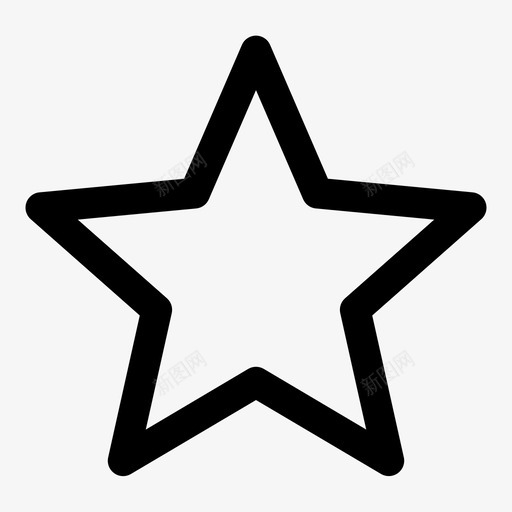 星型收藏夹图标svg_新图网 https://ixintu.com 喜欢 图标 收藏夹 星型 标签 界面重