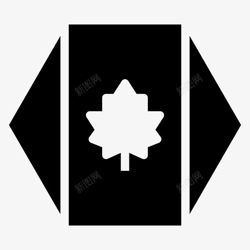 加拿大国家国旗图标svg_新图网 https://ixintu.com 世界六边形旗帜字形 加拿大 国家 国旗