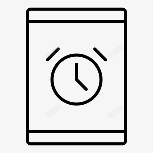 平板电脑闹钟提醒时间表图标svg_新图网 https://ixintu.com 平板电脑闹钟 提醒 时间 时间表 秒表 计时器