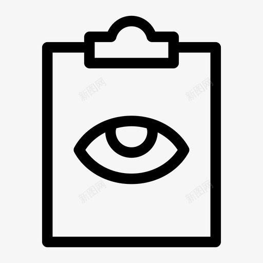眼睛剪贴板隐藏知识图标svg_新图网 https://ixintu.com 任务板 任务计划 剪贴板 报告 眼睛剪贴板 知识 记事本 隐藏