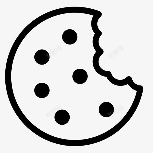 饼干咬薯条图标svg_新图网 https://ixintu.com 咬 巧克力 薯条 食物 饼干