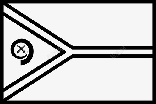 瓦努阿图国家旗帜图标图标