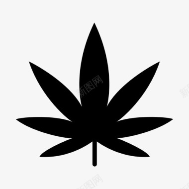 大麻叶种植者图标图标