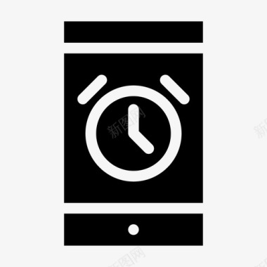 智能手机闹钟提醒时间表图标图标