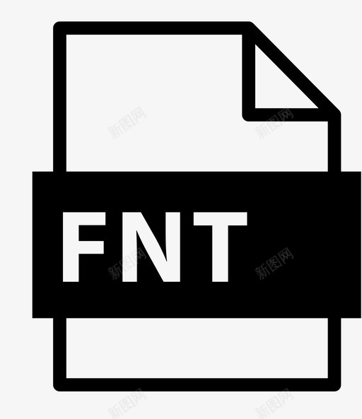fnt文件扩展名名称图标svg_新图网 https://ixintu.com fnt文件 名称 扩展名 文件扩展名行 类型