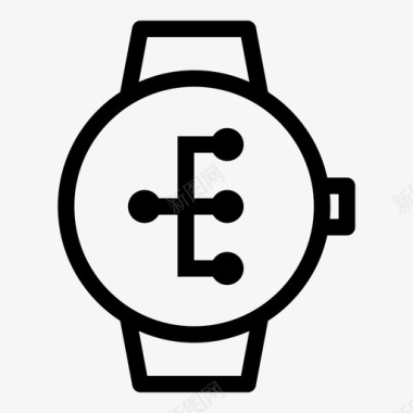 smartwatch工作流层次结构链接图标图标