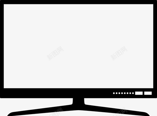 电视平板屏幕图标svg_新图网 https://ixintu.com 屏幕 平板 支架 电视 视听娱乐设备