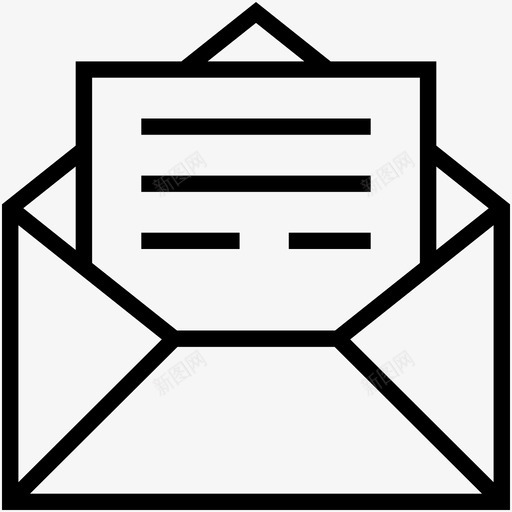 电子邮件信封收件箱图标svg_新图网 https://ixintu.com 信件 信封 收件箱 教育图标集合 电子邮件 邮件