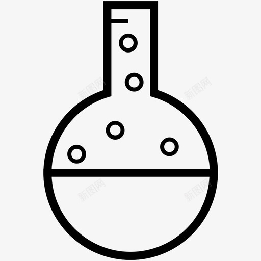 锥形瓶化学瓶化学图标svg_新图网 https://ixintu.com 化学 化学瓶 实验室 教学线插图 锥形瓶