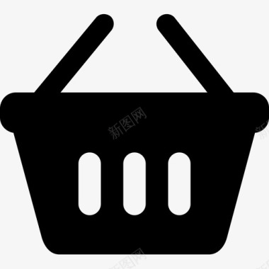 购物篮购物车野餐篮图标图标