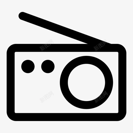 收音机信号唱歌图标svg_新图网 https://ixintu.com 信号 唱歌 收音机 电台 设备脂肪 调音