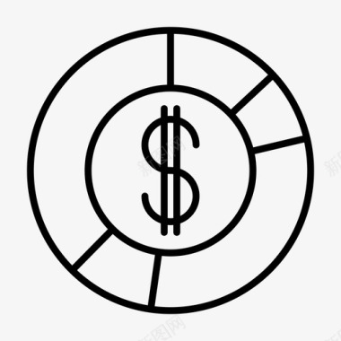 资金管理商业美元图标图标