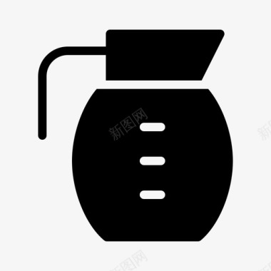 咖啡壶酒吧咖啡厅图标图标