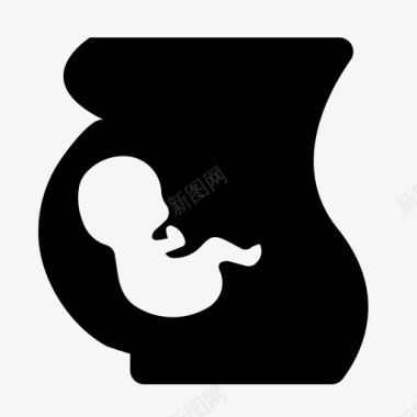 怀孕婴儿胎儿图标图标