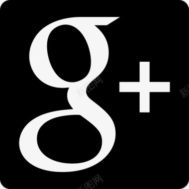 GooglePlus社交标识社交图标方形图标