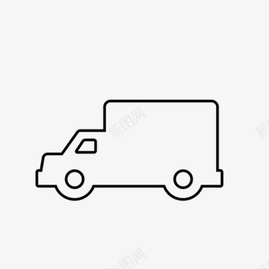 卡车汽车面包车图标图标