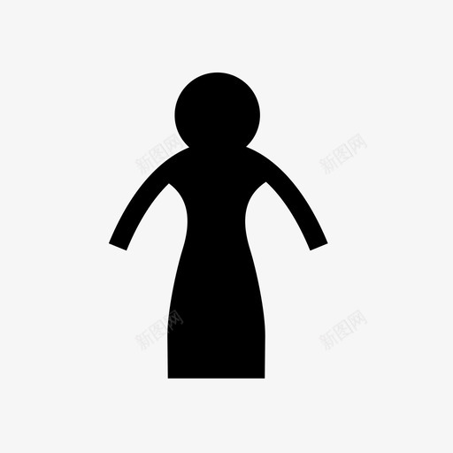 女性身体化身女孩图标svg_新图网 https://ixintu.com 化身 大胆的身体姿势 女孩 女性 女性身体 姿势