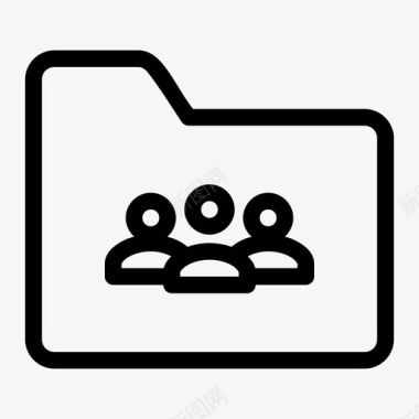 文件夹电话会议业务小组图标图标