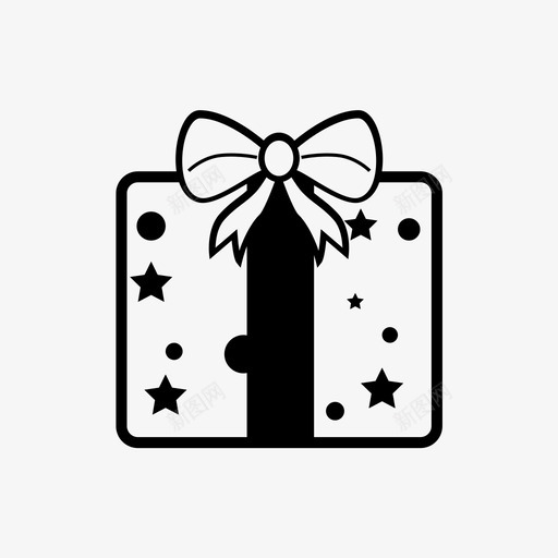 礼物庆祝礼品盒图标svg_新图网 https://ixintu.com 包装礼物 圣诞套装 庆祝 礼品盒 礼物