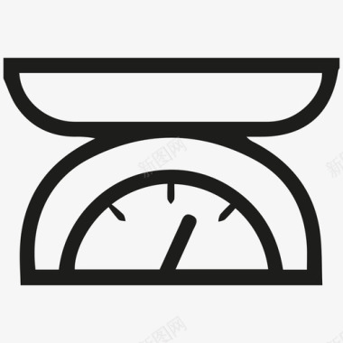 厨房秤天平烹饪图标图标