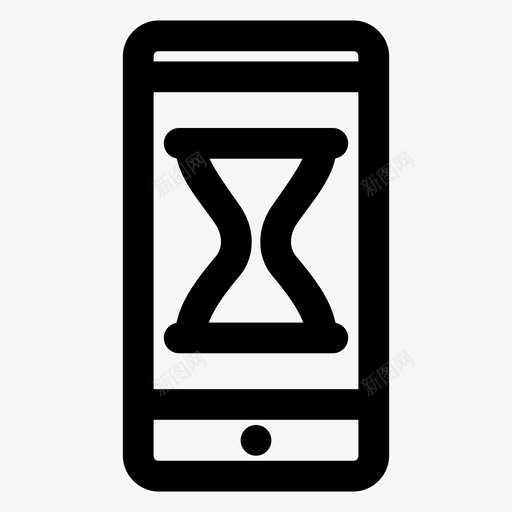 小时玻璃移动安卓手机图标svg_新图网 https://ixintu.com 安卓 小时玻璃移动 屏幕通知 手机 智能手机界面 移动通知