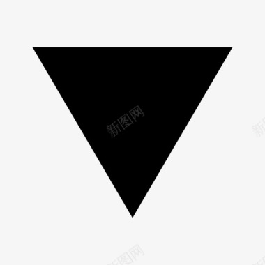 向下三角形箭头方向图标图标
