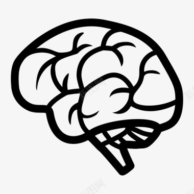 大脑人脑人体器官图标图标