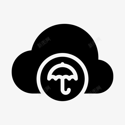 云保护云安全数据保护图标svg_新图网 https://ixintu.com 云保护 云安全 数据保护 数据安全