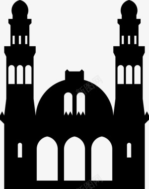 凯特乔瓦清真寺非洲阿尔及利亚图标图标