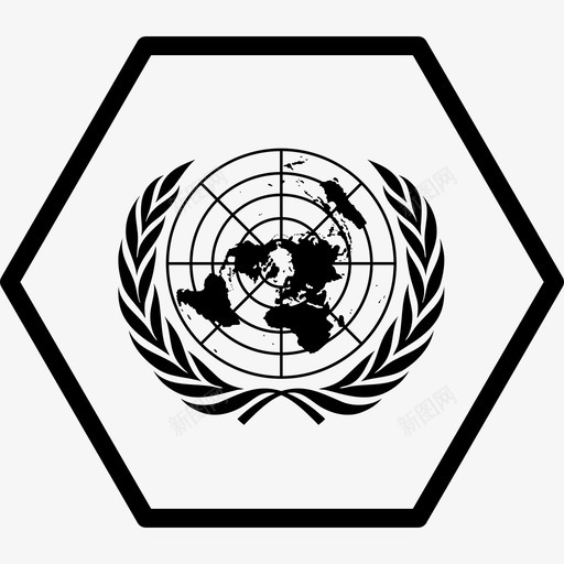 联合国旗帜组织图标svg_新图网 https://ixintu.com 世卫组织 世界六边形旗帜概述 旗帜 组织 联合国