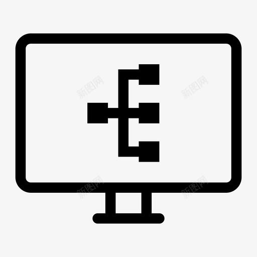 监控流程图层次结构链接图标svg_新图网 https://ixintu.com 关系 层次结构 方案 流程 流程图 监控流程图 链接