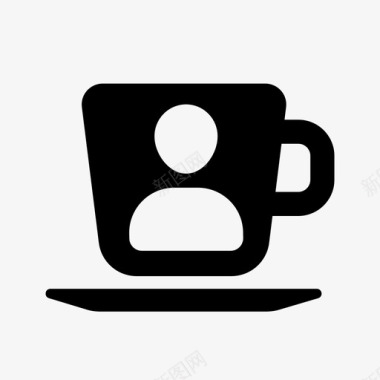 用户杯休息咖啡图标图标